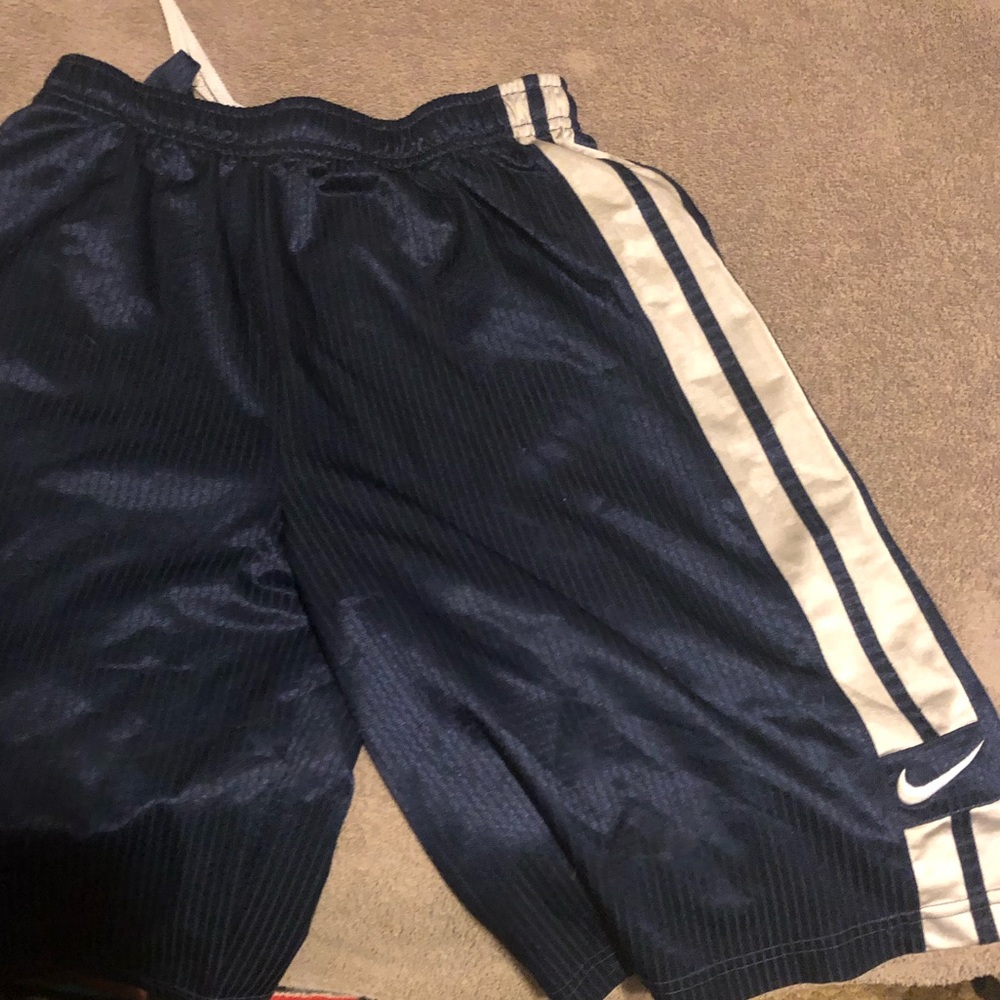 Boys Nike Navy Athletic Shorts
